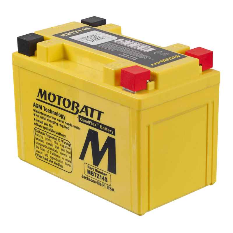 Load image into Gallery viewer, Motobatt Battery Quadflex AGM - MBTZ14S

