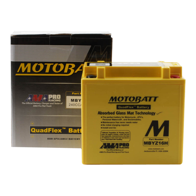 Load image into Gallery viewer, Motobatt Battery Quadflex AGM - MBYZ16-H

