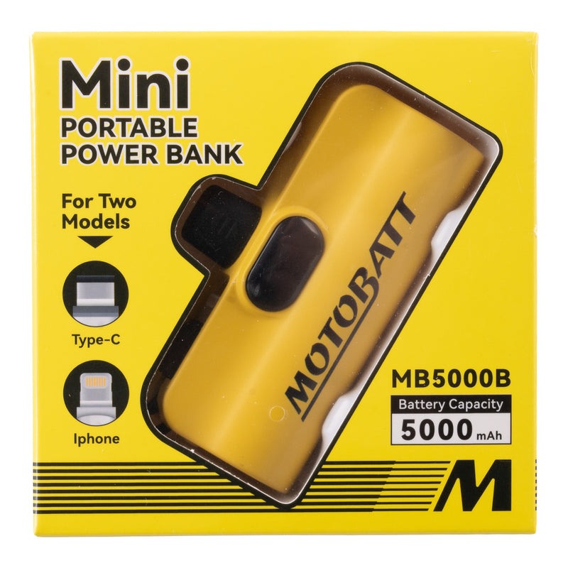 Load image into Gallery viewer, Motobatt Lithium Mini Portable Power Bank 5000mAh
