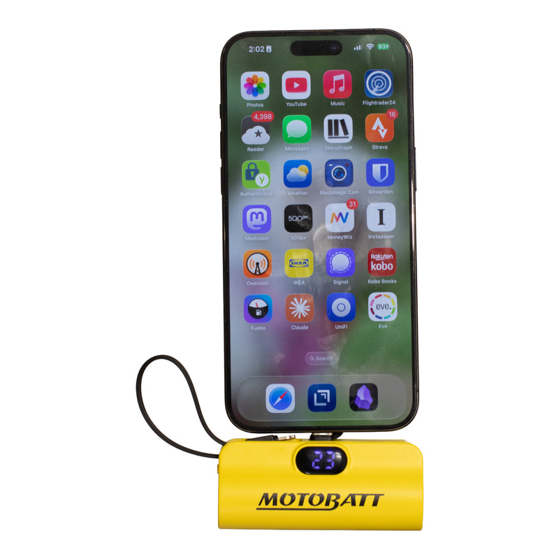 Load image into Gallery viewer, Motobatt Lithium Mini Portable Power Bank 5000mAh
