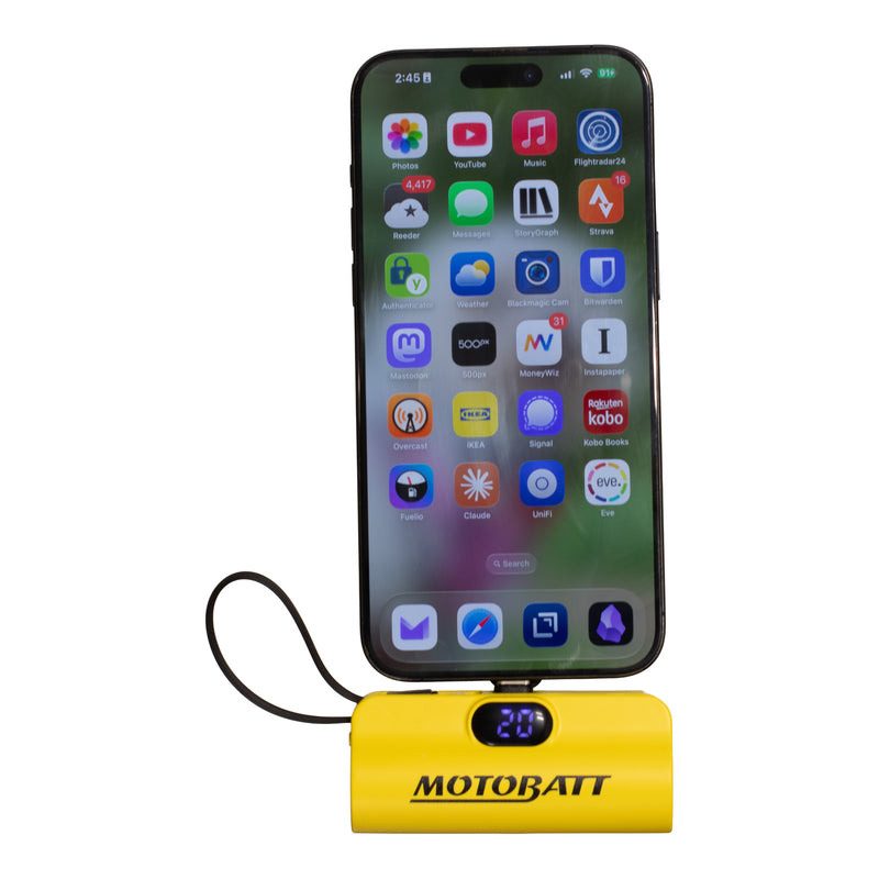 Load image into Gallery viewer, Motobatt Lithium Mini Portable Power Bank 5000mAh
