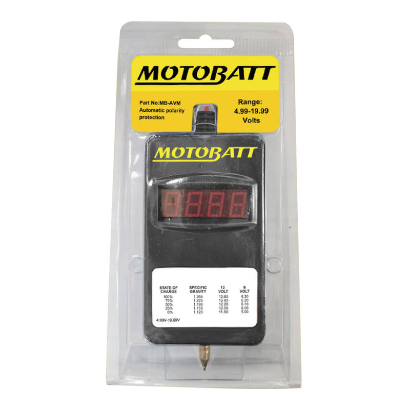 Load image into Gallery viewer, Motobatt Volt Meter 6V/12V
