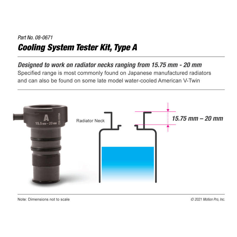 Load image into Gallery viewer, Motion Pro Cooling System Adapter Type A - 15.75mm–20mm
