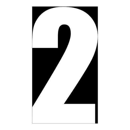 Whites Race Number - White