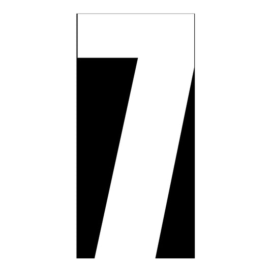 Whites Race Number - White
