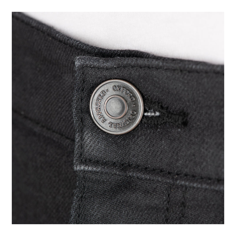 Load image into Gallery viewer, Oxford Original CE AA Armourlite Slim Men's Jeans - Black (Short - 30L)
