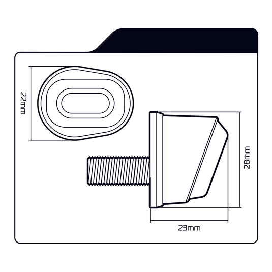 Oxford Dark Eye Micro Indicator Flush Fit