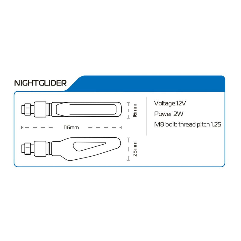 Load image into Gallery viewer, Oxford Nightglider Streaming Indicators (includes 2 Resistors)
