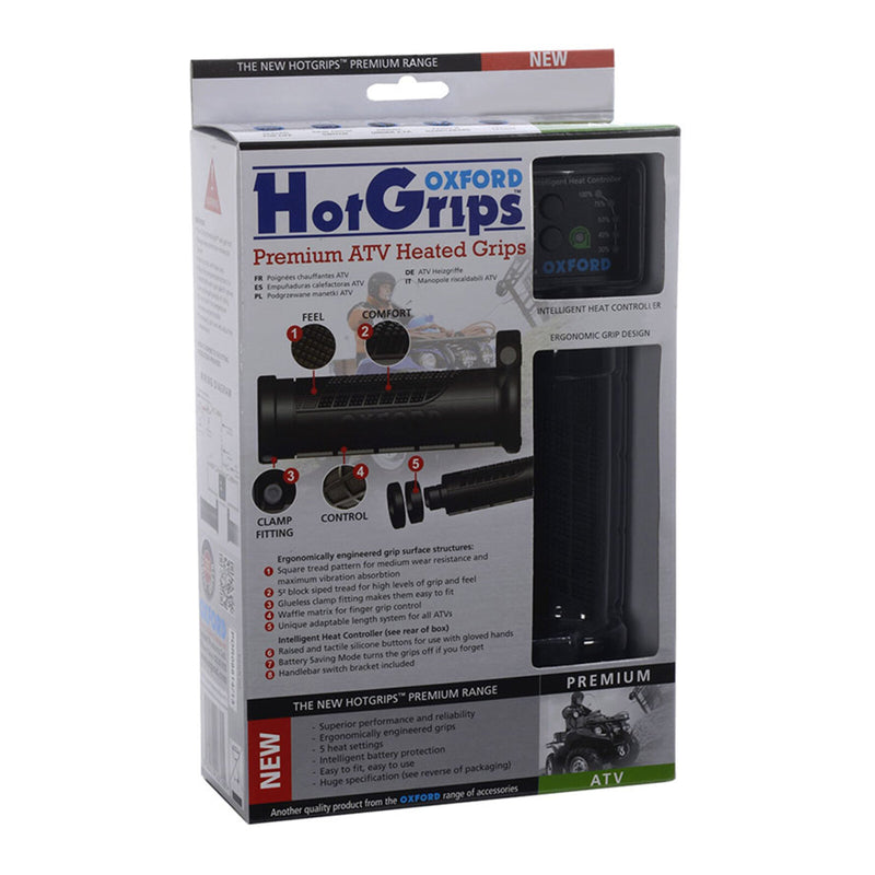 Load image into Gallery viewer, Oxford Hot Grips Premium ATV with V8 Switch
