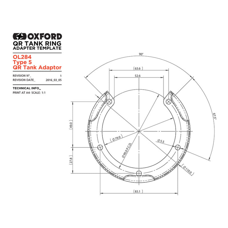 Load image into Gallery viewer, Oxford Quick Release Bike Adaptor - Type 5 (Yamaha &amp; Ducati)
