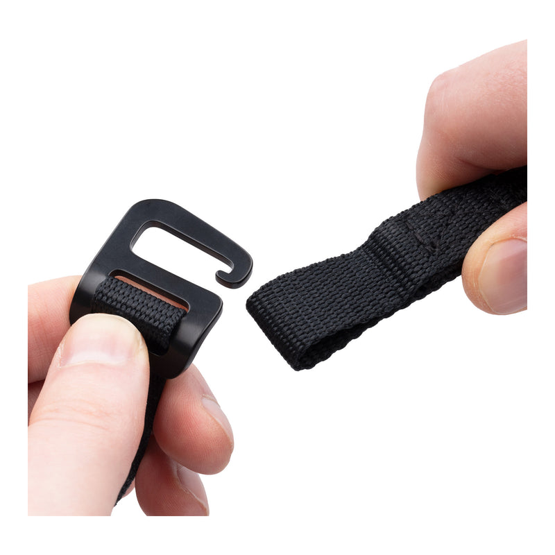 Load image into Gallery viewer, Oxford Atlas G-Hook 17mm x 2.0m - Black (Pair)
