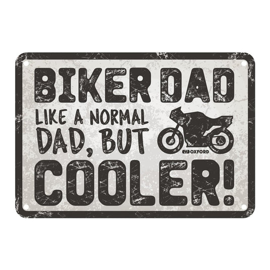 Oxford Garage Metal Sign: Biker Dad Cooler