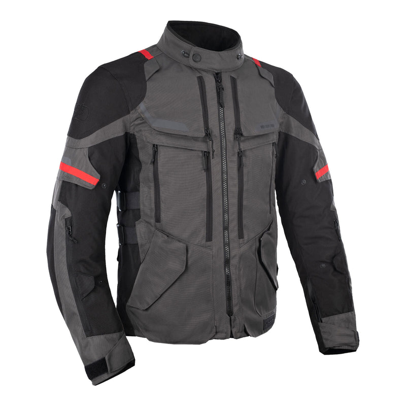 Load image into Gallery viewer, Oxford Rockland Men's Jacket - Charcoal Black / Red
