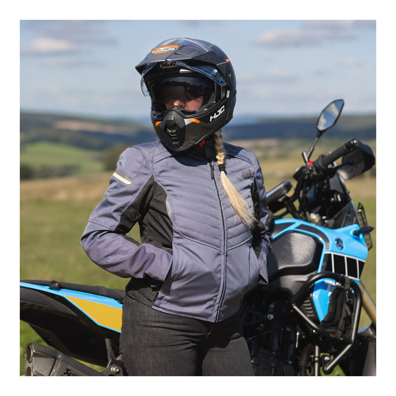 Load image into Gallery viewer, Oxford Valencia 3.0 Waterproof Dr2Dry Women's Textile Jacket - Grey / Black
