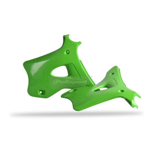 Polisport Radiator Scoops Kawasaki KX125/250 '94-'98 - Green