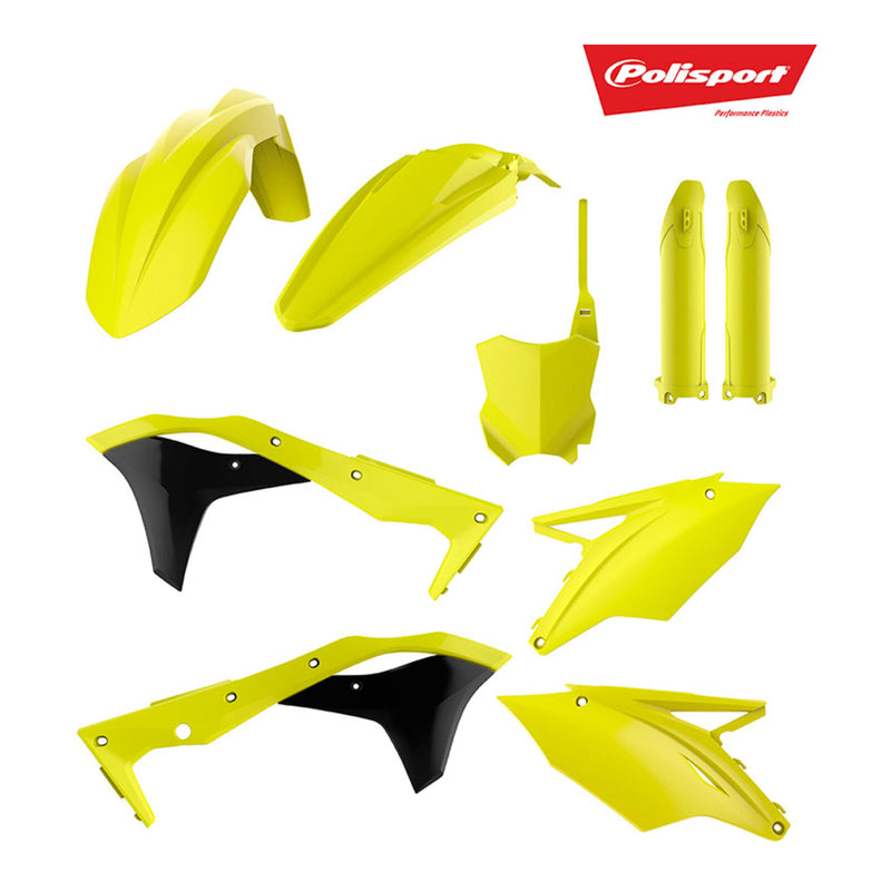 Load image into Gallery viewer, Polisport Kit Kawasaki KX250F '17- Flow Yellow (Includes Fork Guards)
