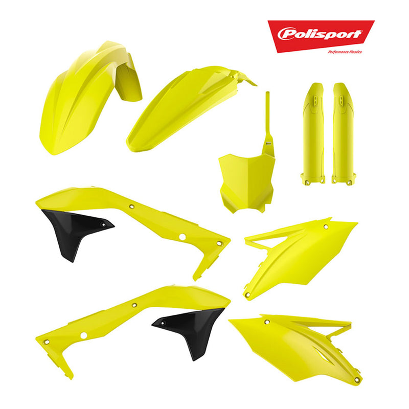 Load image into Gallery viewer, Polisport Kit Kawasaki KX450F '16-'17 Flow Yellow (Includes Fork Guards)
