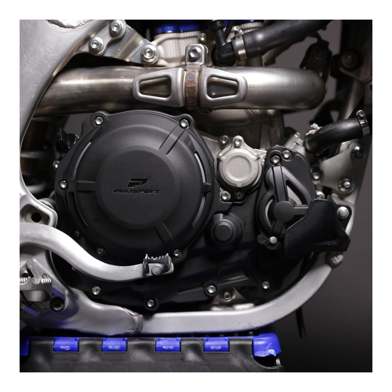 Load image into Gallery viewer, Poli Clutch &amp; Ignition Cover Protector Kit YZ450F '23 - Black
