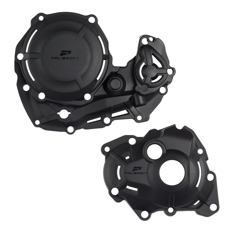 Load image into Gallery viewer, Poli Clutch &amp; Ignition Cover Protector Kit YZ450F '23 - Black
