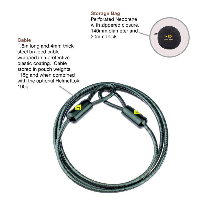Load image into Gallery viewer, Rocky Creek Gearlok Double Loop Cable 150cm
