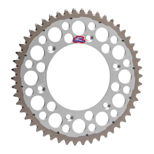 Renthal Sprocket Twinring Silver 51T Bi-Metal Grooved Packaged