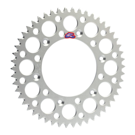 Renthal Sprocket Rear Silver 53T Alloy 7075 T6 Grooved Kawasaki