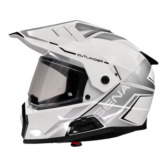 Sena Outlander Smart ADV Dual-Sport Helmet - Gloss White