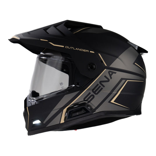 Sena Outlander Smart ADV Dual-Sport Helmet - Matte Black