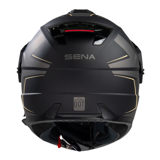 Sena Outlander Smart ADV Dual-Sport Helmet - Matte Black