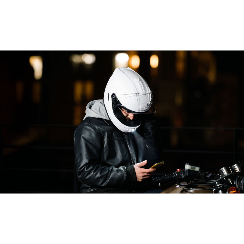 Load image into Gallery viewer, Sena Phantom Smart Helmet with Mesh Comms - Matte Black
