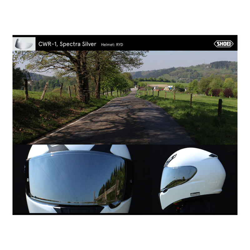 Load image into Gallery viewer, Shoei Visor NXR Ryd (X-Spirit 3 CWR-1) with Pin - Spectra Silver
