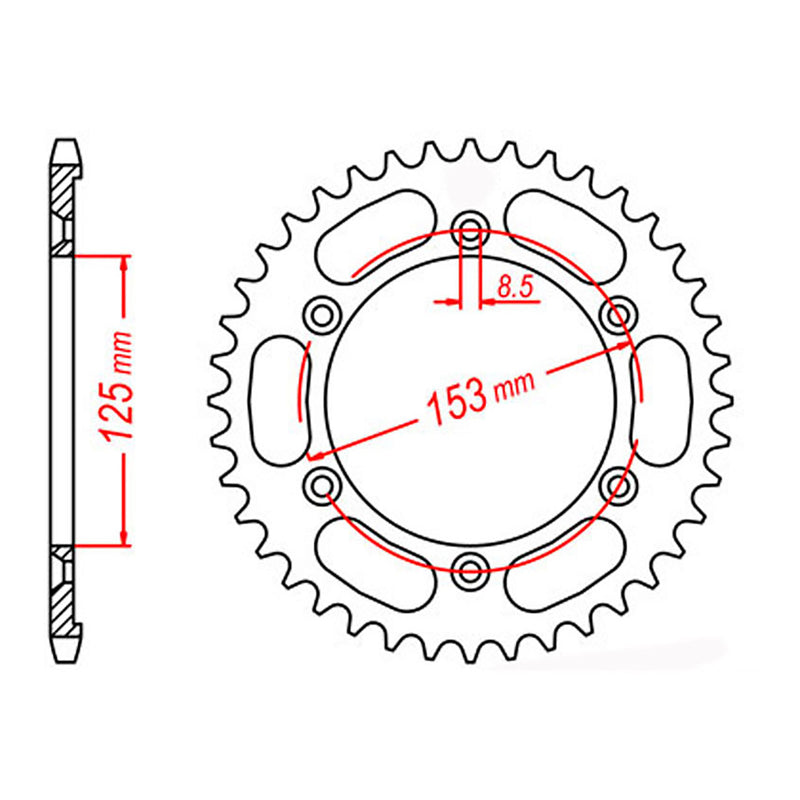 Load image into Gallery viewer, Sprocket Kit Honda NXR125 - 428H 13/54
