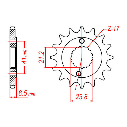 Sprocket Kit Honda XR400 (Trail) - 520KXZ 14/48