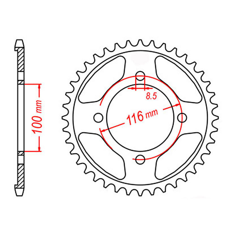 Load image into Gallery viewer, Sprocket Kit Kawasaki KLX140 Big Wheel - 428H 13/51
