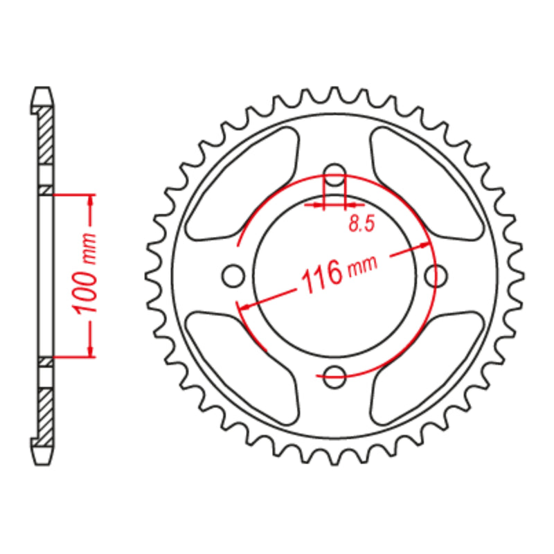 Load image into Gallery viewer, Sprocket Kit Kawasaki KLX140 Big Wheel - 428KRO 13/57
