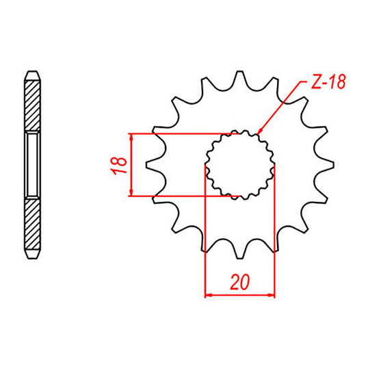 Sprocket Kit Suzuki GN125 - 428H 14/52