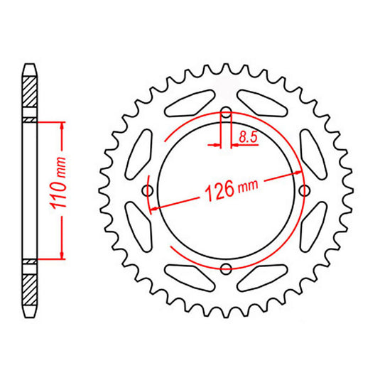 Sprocket Kit Kawasaki/SUZ KX/RM65 - 420MS 13/46