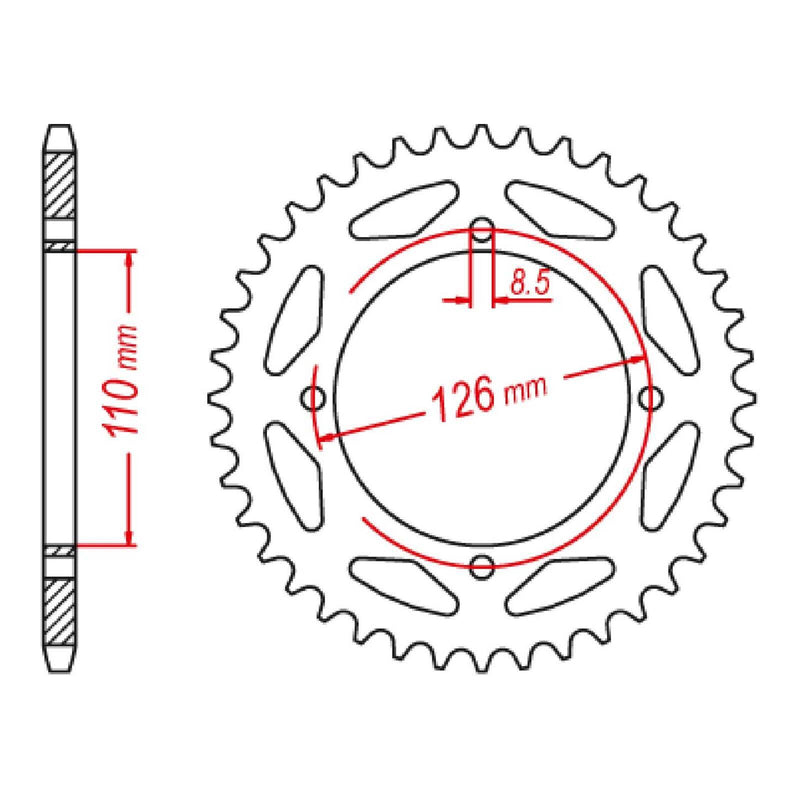 Load image into Gallery viewer, Sprocket Kit Kawasaki KLX150 '15-'18 - 428H 14/47

