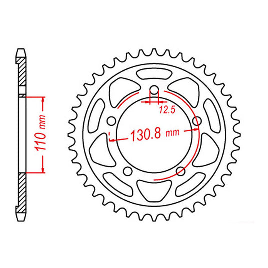 Sprocket Kit BMW S1000RR '09-'14 - GB525ZXW 17/44
