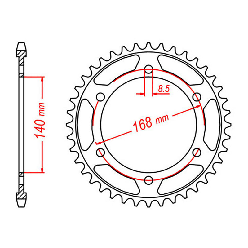 Load image into Gallery viewer, SPKT KIT BMW F800GS 08 -12 525XRE 16/42 8.5mm

