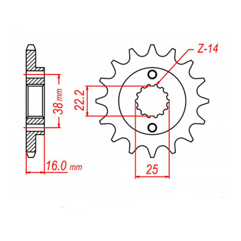 Load image into Gallery viewer, Sprocket Kit Ducati - GB520ZXW 15/39
