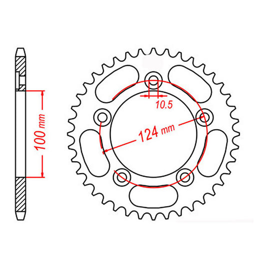 Sprocket Kit Ducati 999 / 999R / 999S Superbike - GB525ZXW 15/36