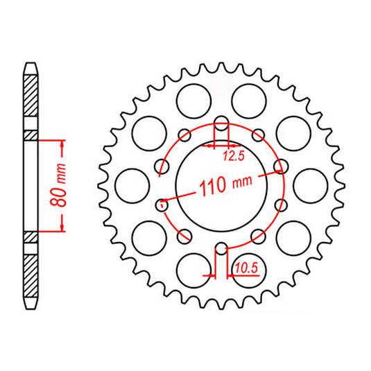 Sprocket Kit Honda CB400SF Super Four - 525XRE 15/42