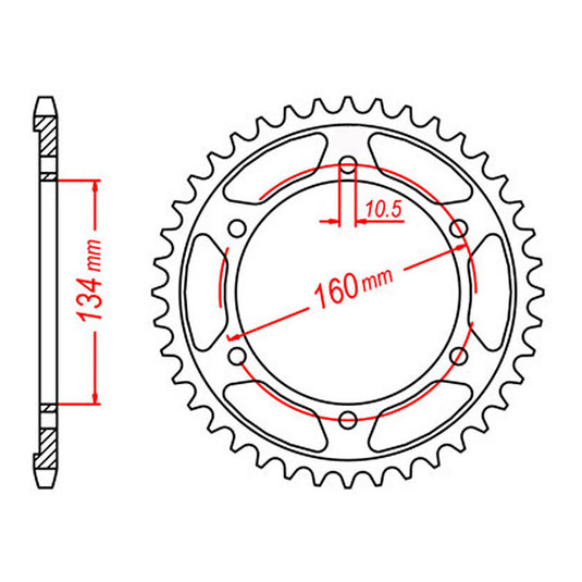Sprocket Kit Honda CBR600RR '03-'06 - 525XRE 16/42