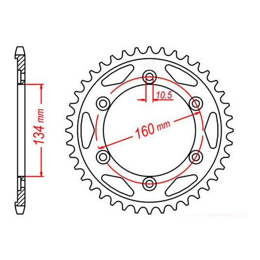 Sprocket Kit Honda CBR1000RR '06-'11 (economy) - 530XRE 16/42