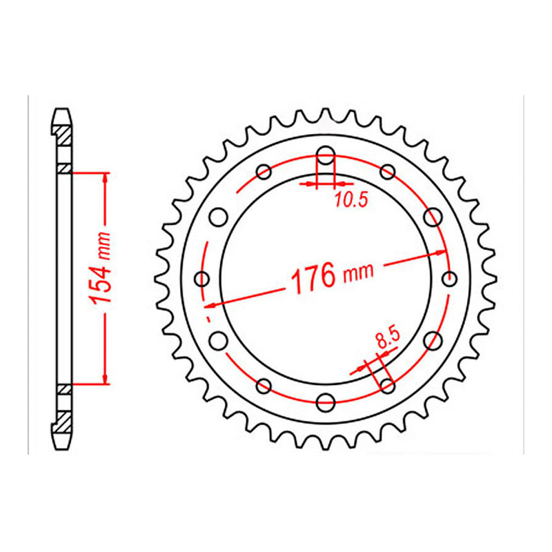 Load image into Gallery viewer, Sprocket Kit Honda CB1000R Predator '08-'11 (recommended) - 530ZXW 1
