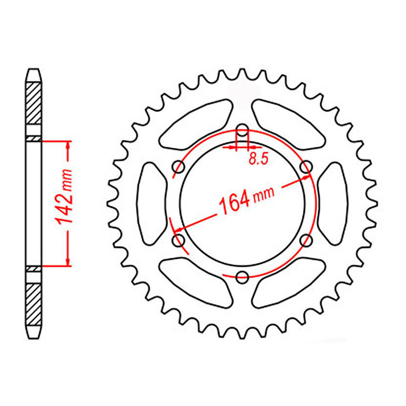 Load image into Gallery viewer, Sprocket Kit Hyosung GT250 /GT250R (9mm front) - 520XRE 14/46
