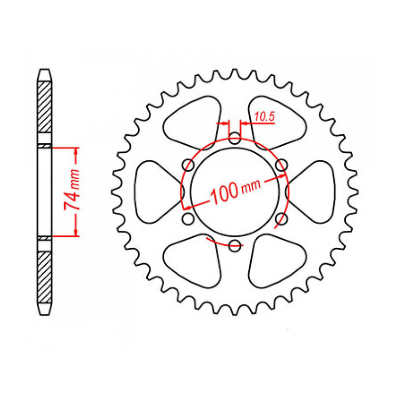 Load image into Gallery viewer, Sprocket Kit Hyosung GV250 Aquila - 520XRE 14/46
