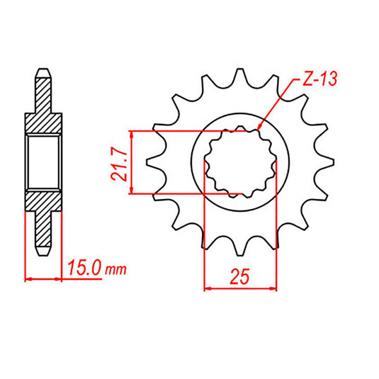 Sprocket Kit Kawasaki ZXR600 '95-'97 - 525XRE 15/40
