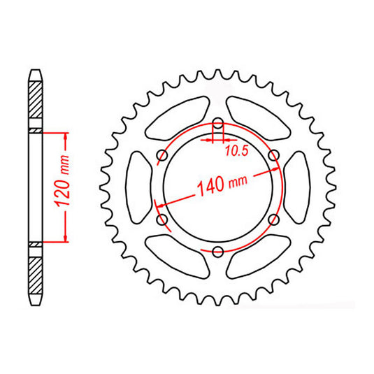 Sprocket Kit Kawasaki ZXR600 '95-'97 - 525XRE 15/40